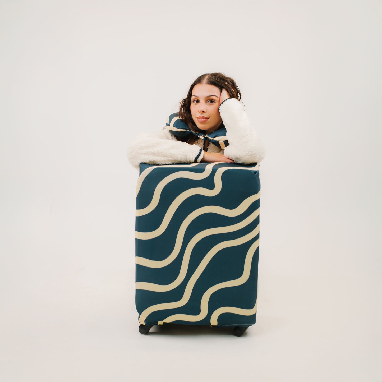 Volta Travel Kit: Luggage Cover + Stuffable Neck Pillow