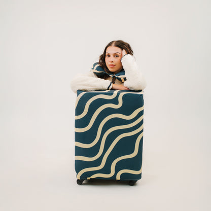 Volta Travel Kit: Luggage Cover + Stuffable Neck Pillow