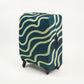 Luggage Cover Dark Blue and Yellow
