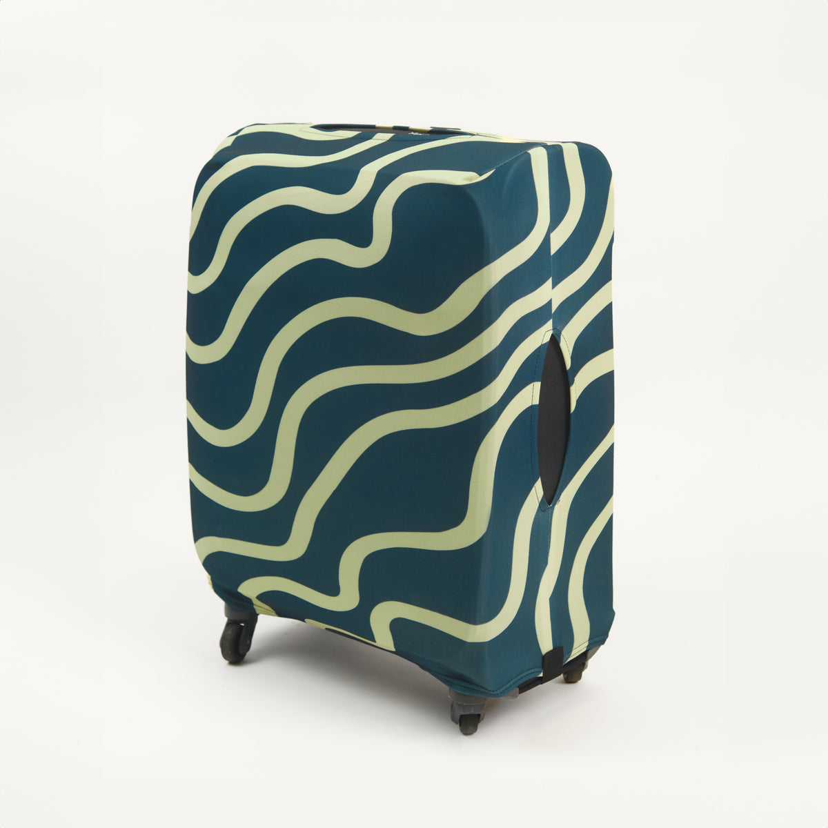 Luggage Cover Dark Blue and Yellow