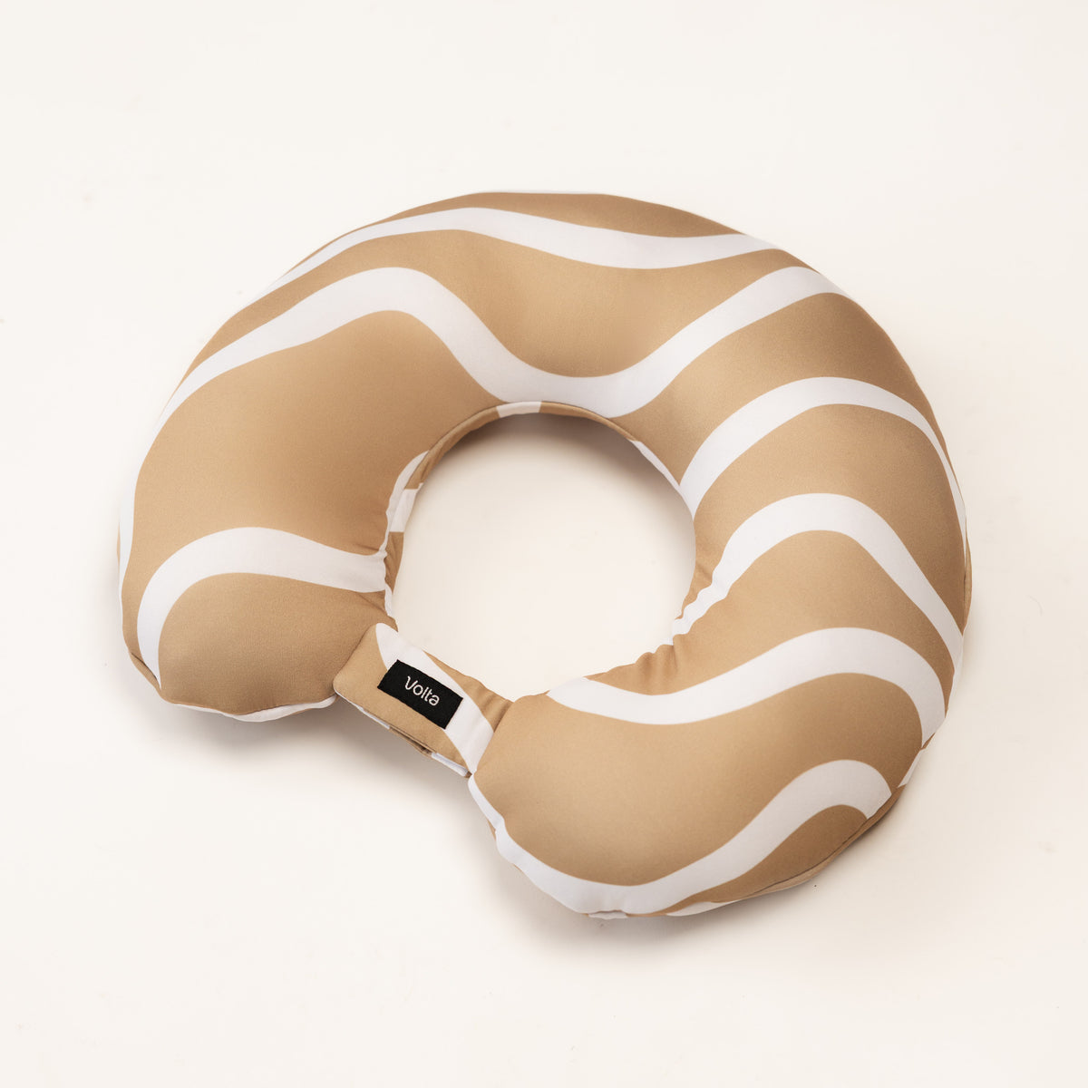 Neck Pillow Beige and White