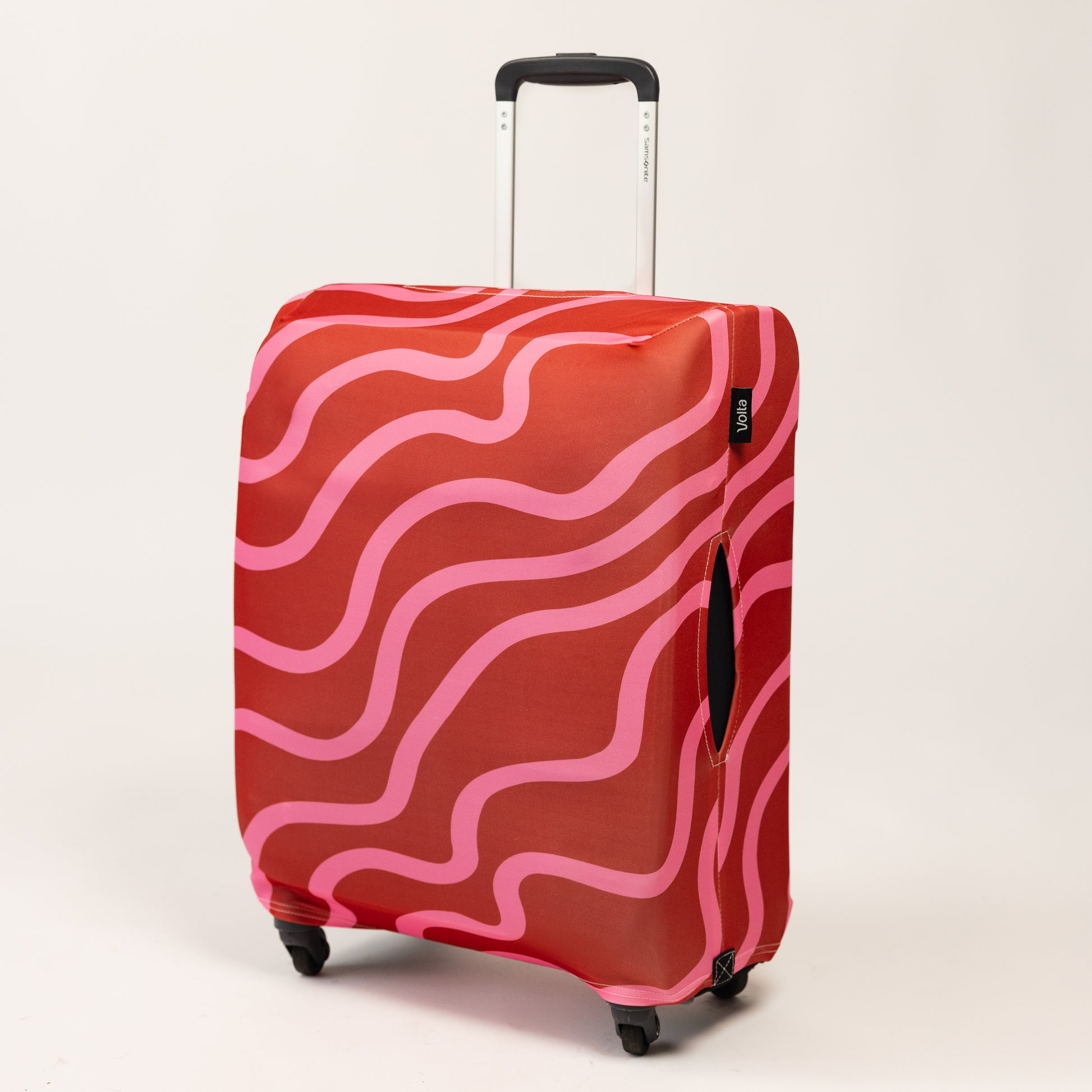 Luggage Cover Red and Pink